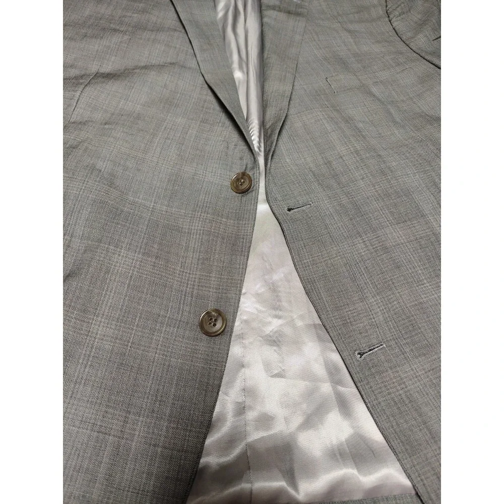 Daniel Hechter Paris Grey Wool Blend Blazer Jacket Men Size 50R